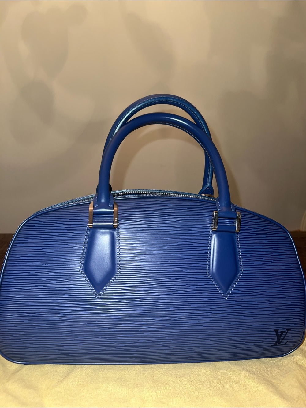 Louis Vuitton Navy Epi Leather satchel